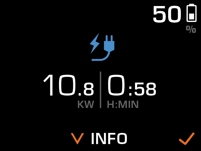 Torqeedo TorqLink Throttle Charging Screen